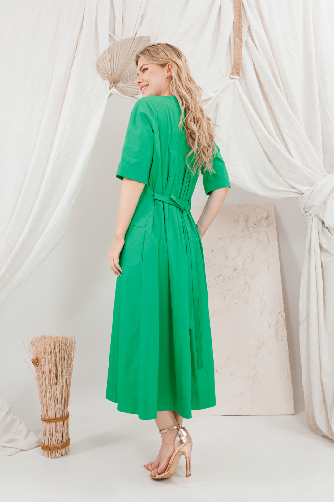 Платье Amori 9681 яркая зелень